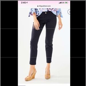 Lilly Pulitzer Midnight Navy Kelly Skinny Pants